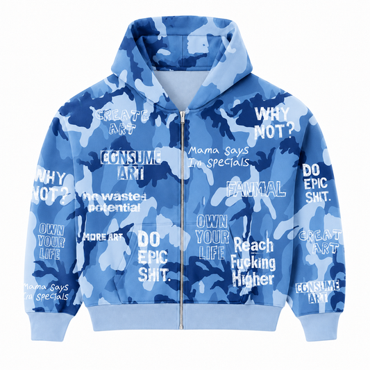 CANVAS CAMO HOODIE
