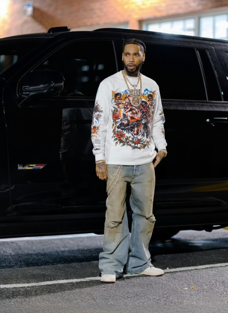 Key Glock wearing FANMAL Beyond Blessed Longsleeve