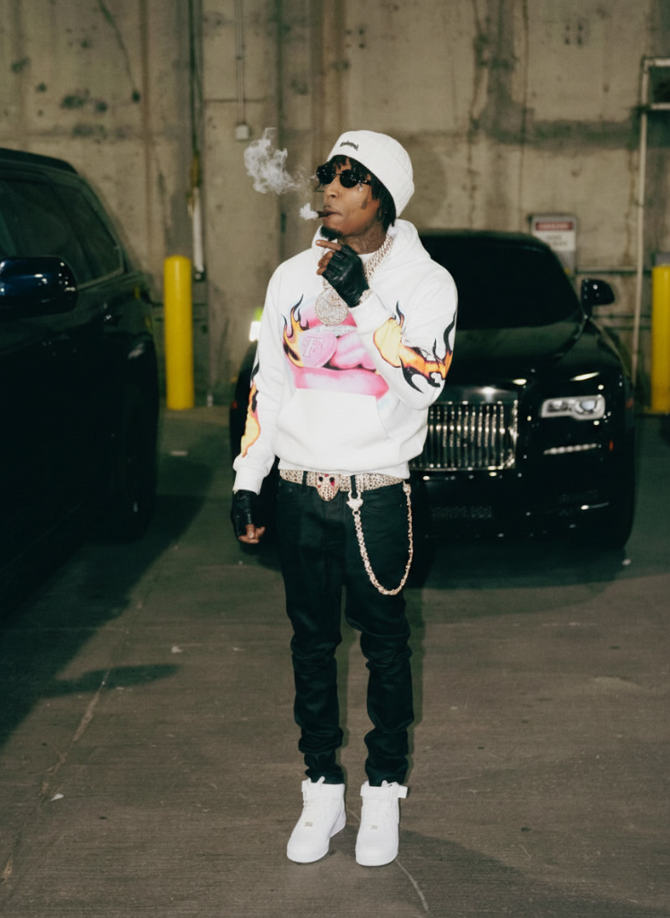 NBA YoungBoy wearing FANMAL Big Mouth Hoodie